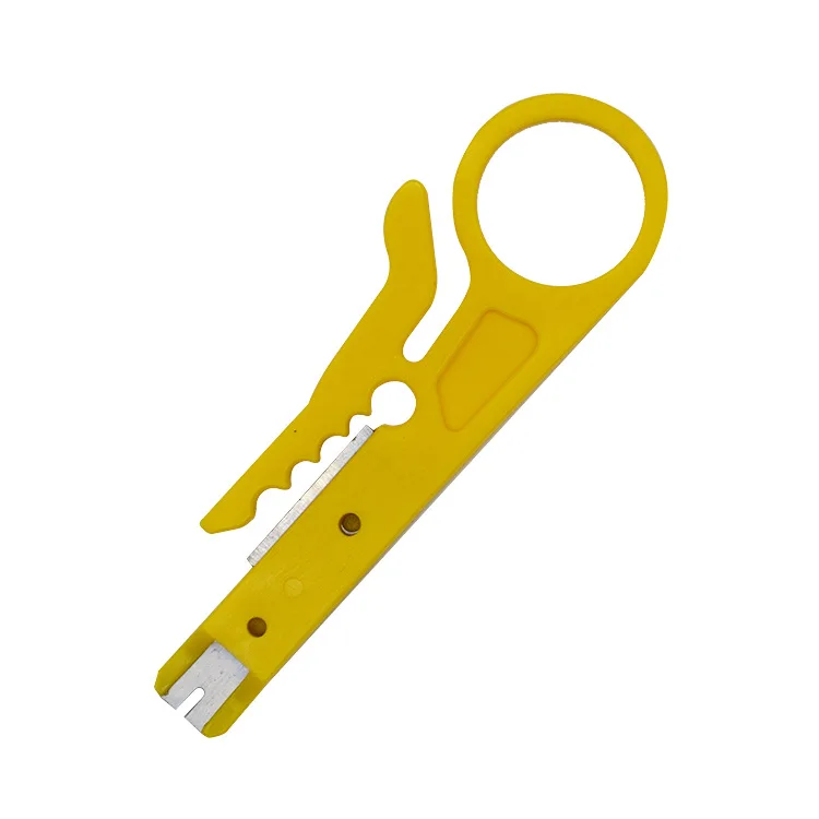 
Accept Small MOQ Order Yellow Color Mini Power Cable Splitter Knife Internet Cable Cutter 