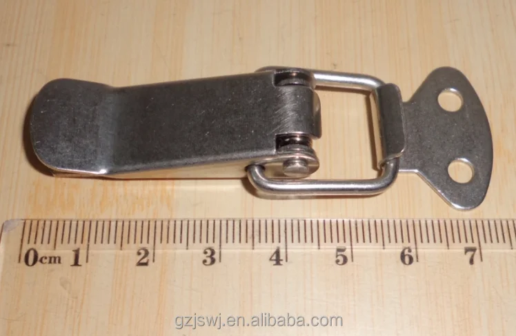 Small toggle latch hasp lock