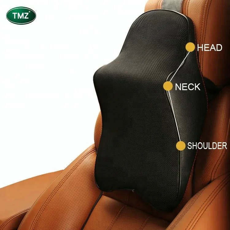 
Car accessories luxury memory foam cervical neck pillow cushion car headrest seat head support pillow for back car neck pillow 