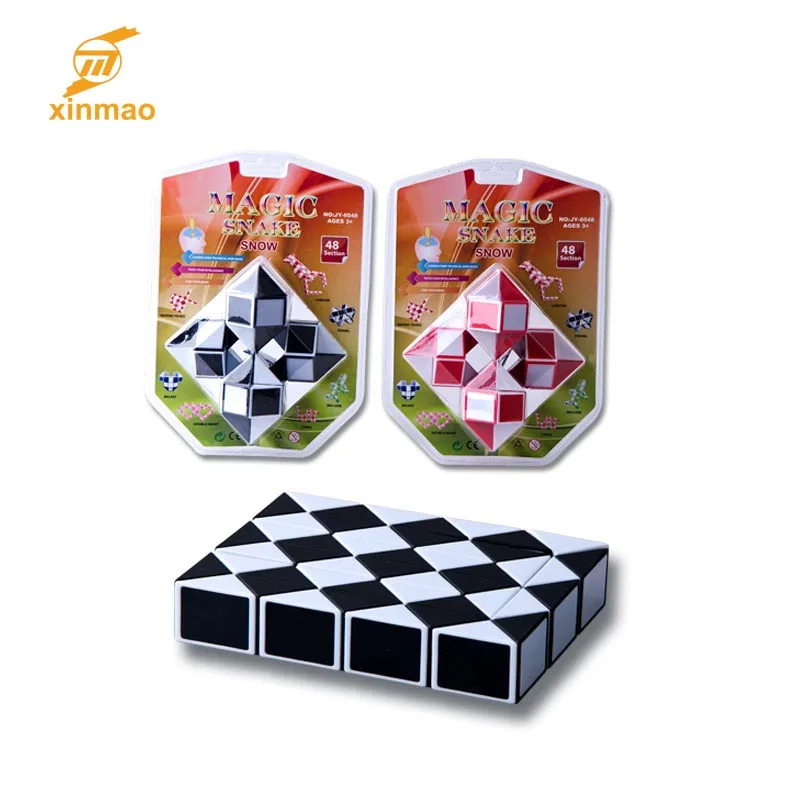 
Diamond shape Puzzle Snake wholesale kids magic ruler cube with PVC case,Intelligent toys! 