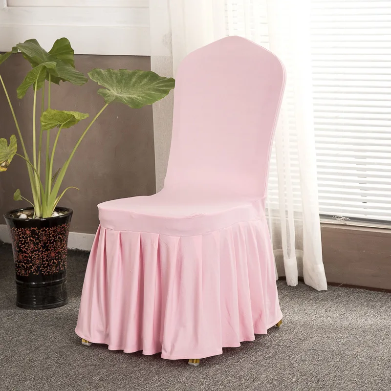 Banque Ruffled Skirt Spandex Chair Cover