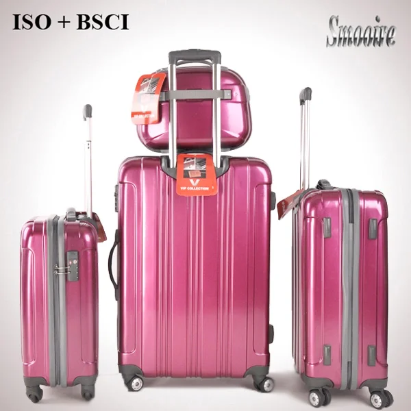 stylish royal polo style 100% PC travel luggage trolley case
