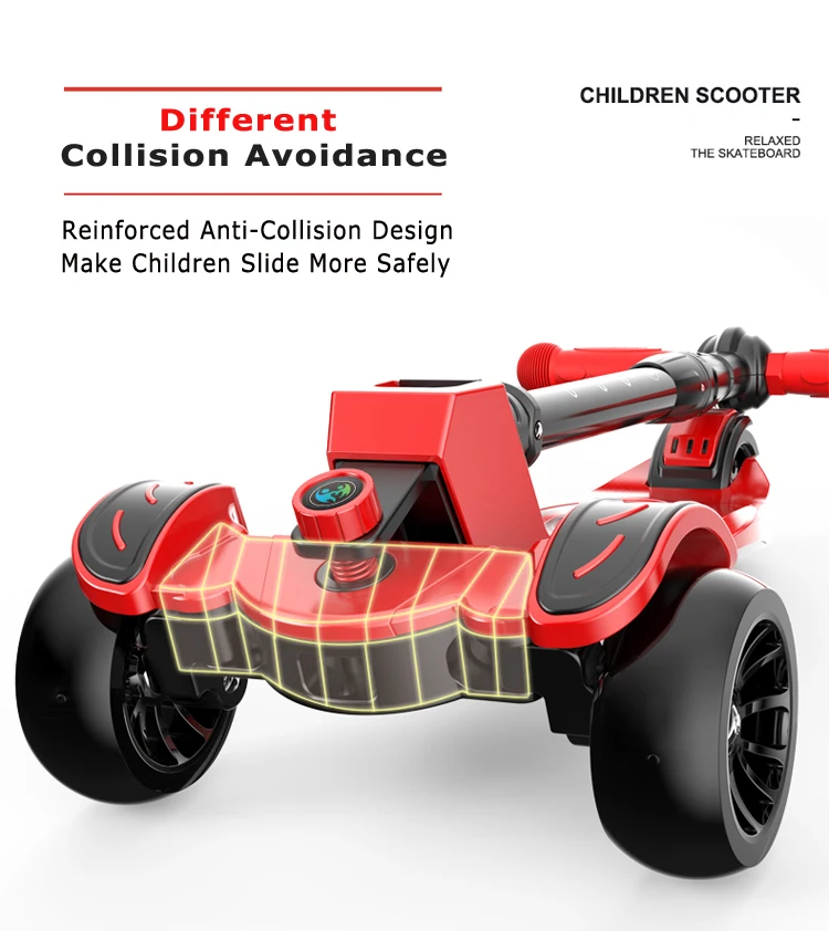 Amazing Wholesale Price Foldable Flashing Wheel Kids Scooter, 3 Wheel Kids Kick Scooter