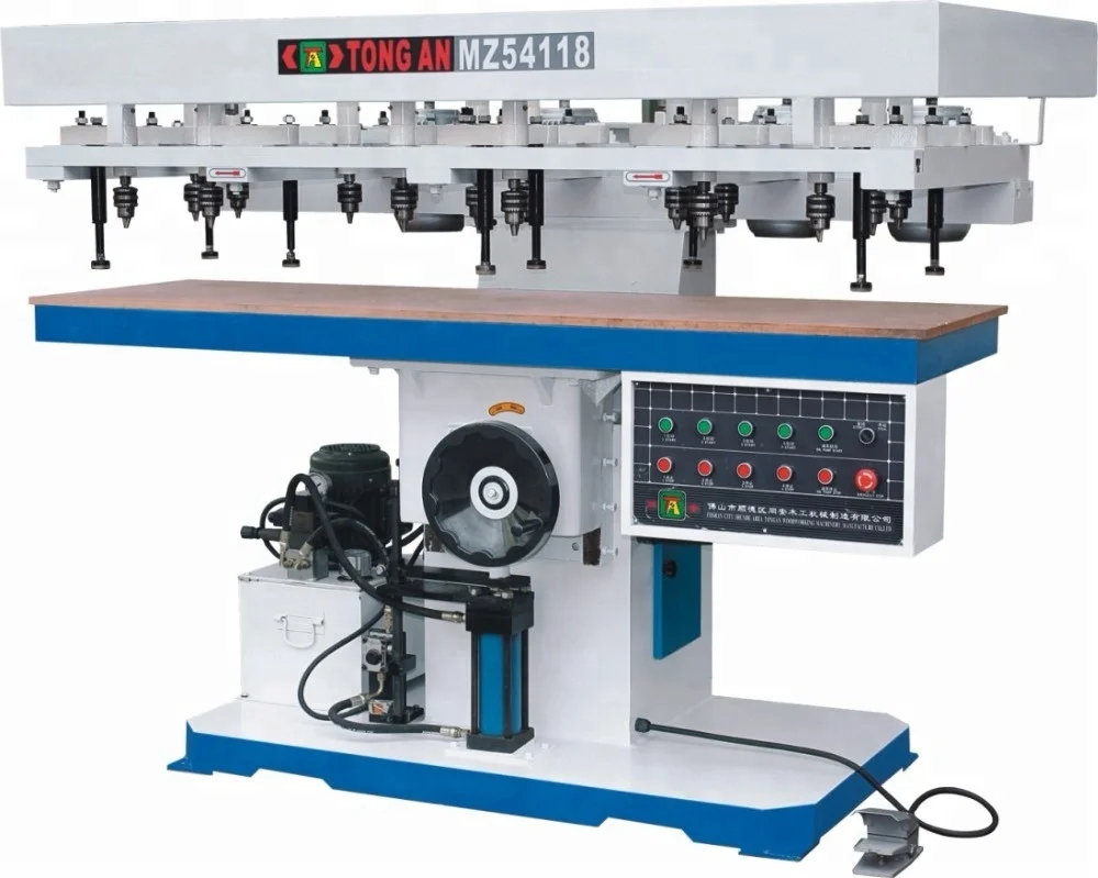 MZ6412 пневматический горизонтальный многошпиндельный расточной станок, деревообрабатывающий расточной станок