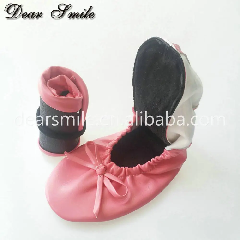 Sweet girls buy flat shoes fold up ballerina shoes for club, party, and shopping wholesale price