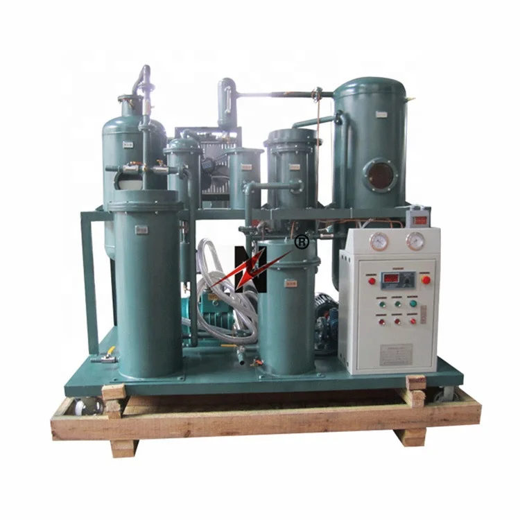 Zhongneng oil purifier deal with lube oil hydraulic oil with vacuum system