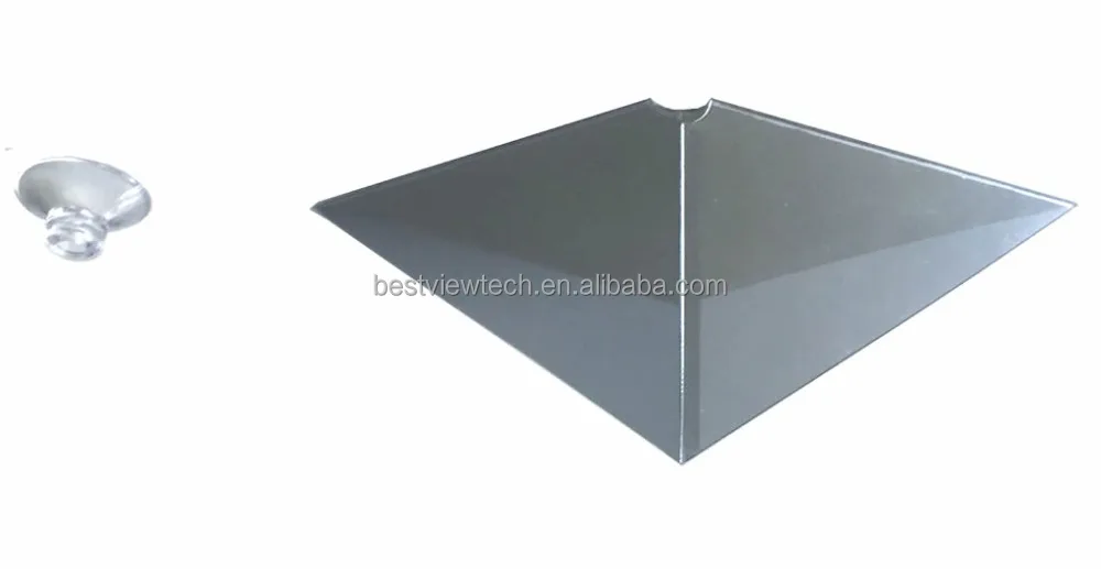 3D holographic projector for Smartphone holographic display 3d pyramid 0.25MM foil