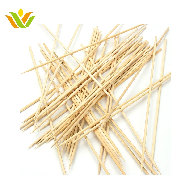Wholesale bamboo sticks bbq skewers round bamboo sticks