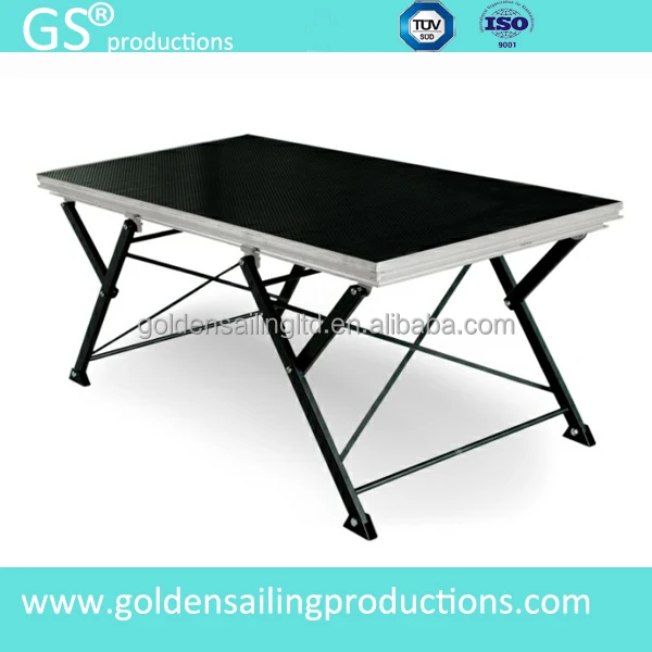1m x 2m Scissors shape steel portable X folding stage platform