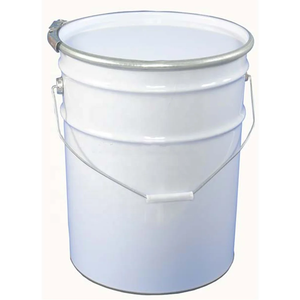 25 liter metal drum with open head lid, 25 liters