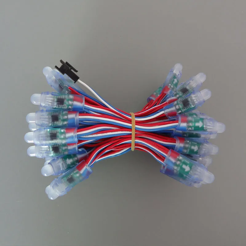 Color Changing DC12V DMX Control Multicolor Wires Outdoor Decoration Programmable LED String Light