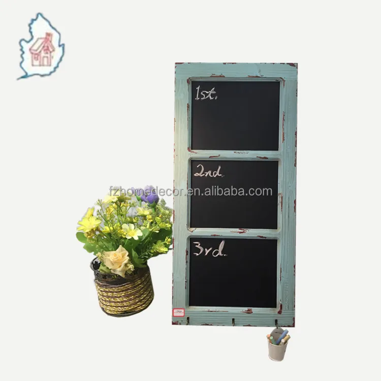 Decorative Kitchen Chalkboard Wall with movable hooks