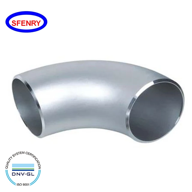 Sfenry Butt Weld Pipe Fittings 6 Inch 8 Inch 10 Inch A403 WP304 SS304 SS316 Stainless Steel 90 Degree Elbow Dimensions