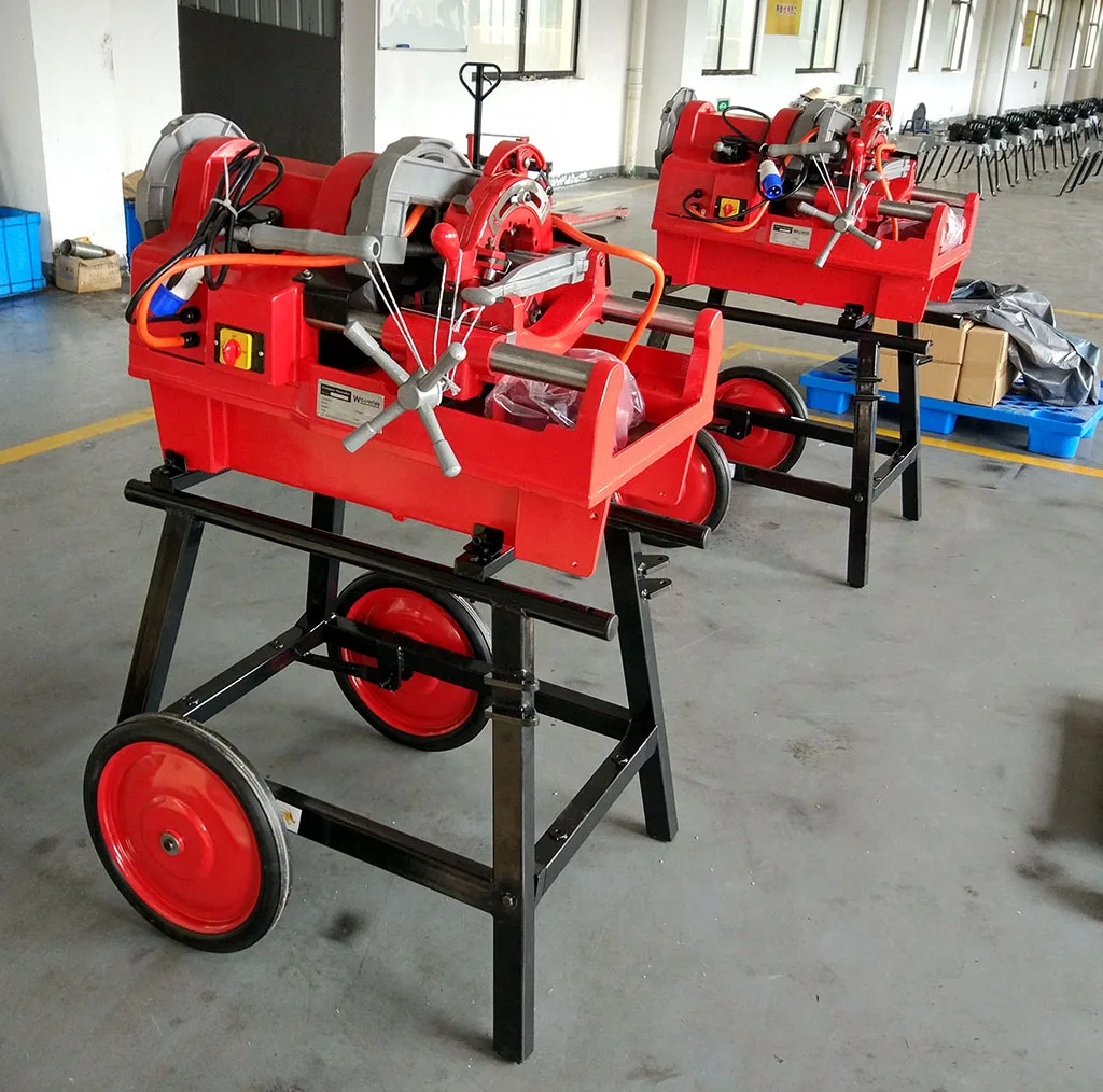 Tigerking 2021 Powerful Steel Automatic Pipe Threading Machine For 1/4 Inch To 4 Inches