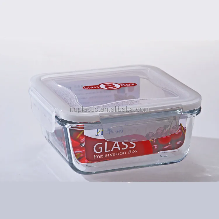 550ml Square Bread Box, Food Dispenser for Home Kitchen or Restaurant