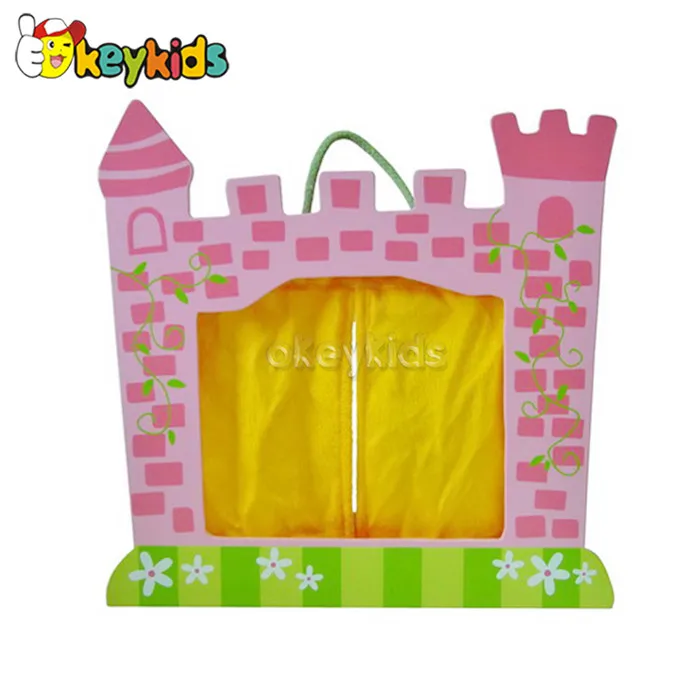 2016 wholesale kids wooden toy puppet theatre, funny wooden toy puppet theatre, most popular wooden toy puppet theatre W10D140