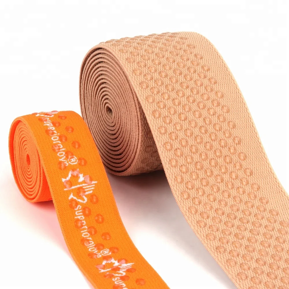 XDH Top Quality OEM Designs Custom Silicone Printing Elastic Webbing Band