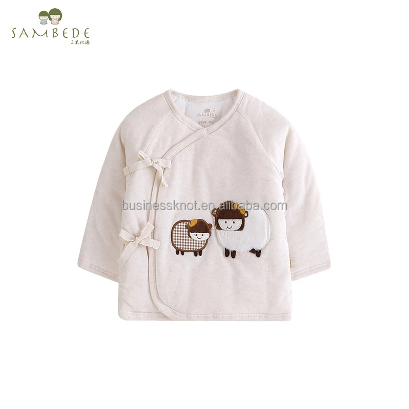 
SAMBEDE Newborn Cotton Kimono Blouse Cute Baby Sheep Pattern Warm Baby Clothes SM5413 