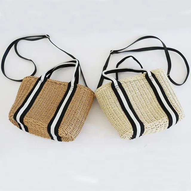 Летняя соломенная сумка Ins, Пляжная Сумочка для отдыха на море, новая вязаная сумка 2021, светло-коричневая, желтая, laizhou yiyou