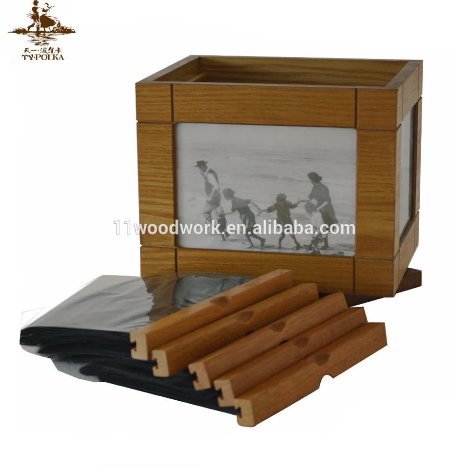 Custom shape rustic antique vintage wooden picture photo frame