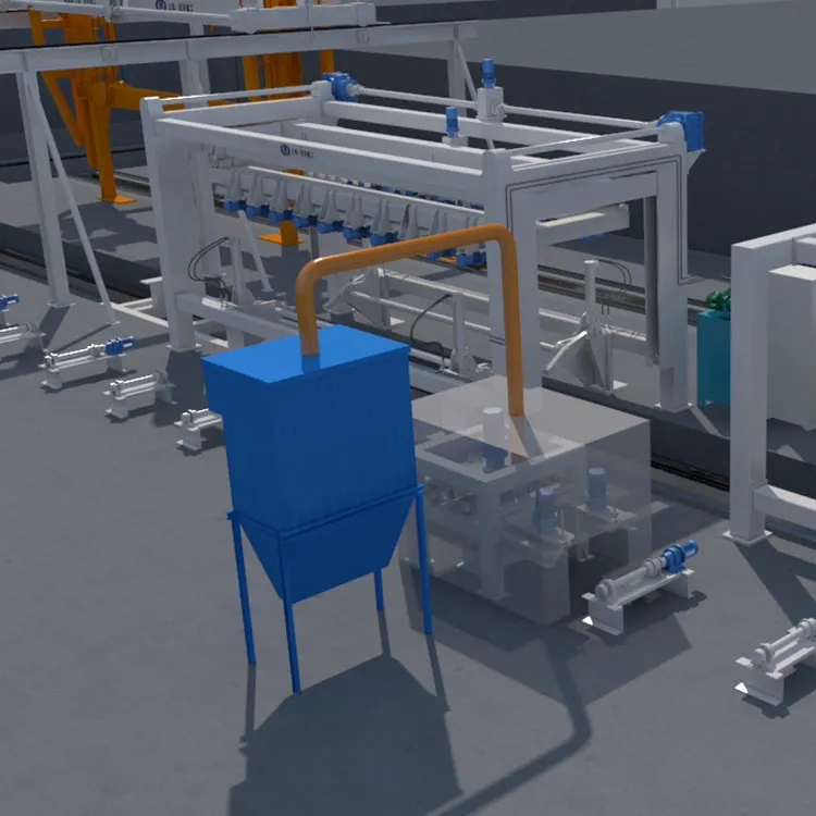 2017 Hot selling latest technology AAC block cutting machine