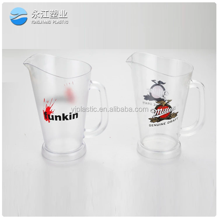 1.75L ps clear drink plastic beer pitcher
