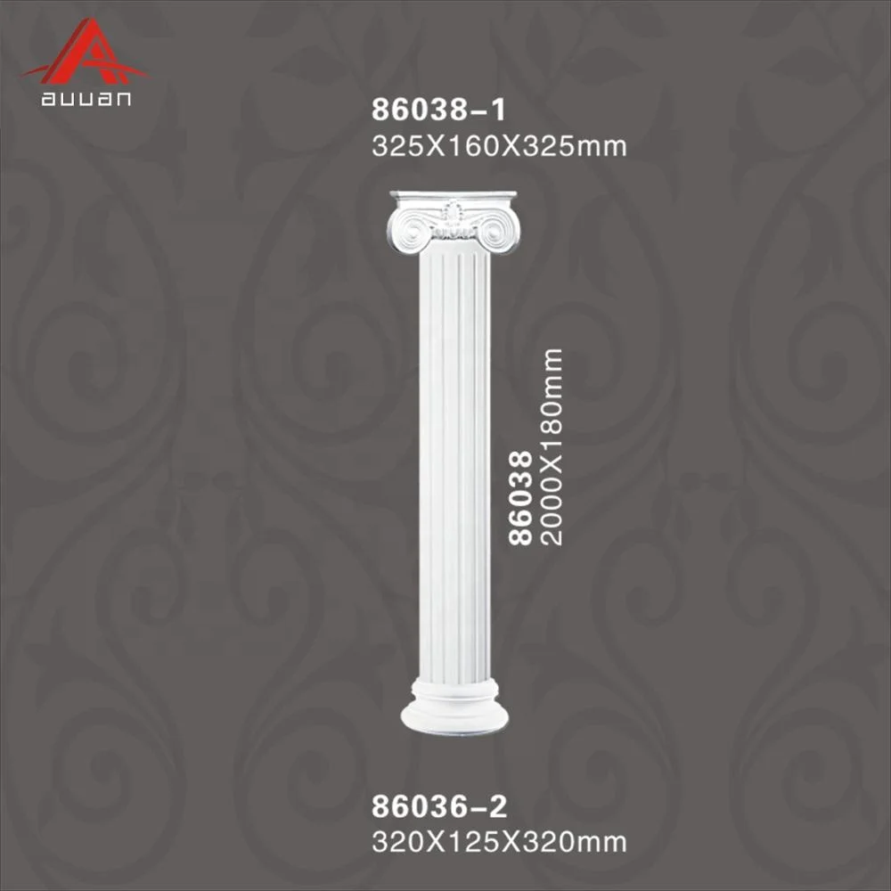 86032 PU Roman Marble Pillars Decorative House Marble Column Price for Direct Sale