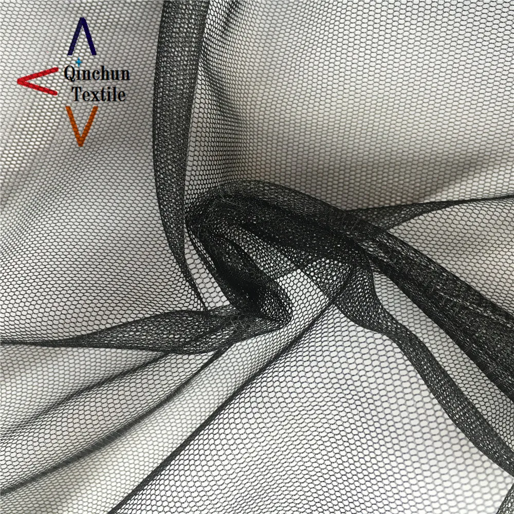 40D knitted crystal mesh 100% nylon tulle fabric for tutus