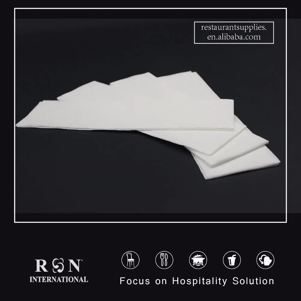 Белый ужин размер белья чувствовать айрлайд бумажных салфеток 1 Слоя 28GSM