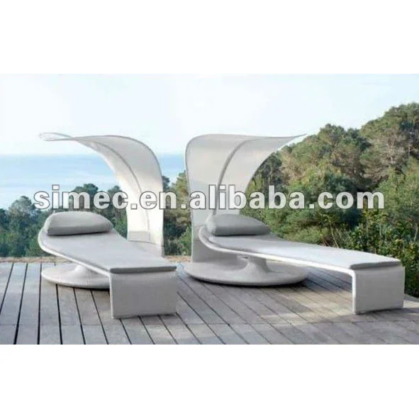 
Wholesale high quality modern wicker rattan furniture sun beach lounger 