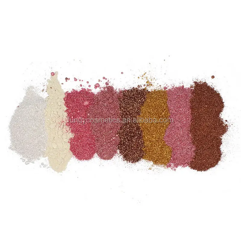 OEM/Private label High pigment  make up highlighter powder waterproof 8 colors mini highlighter