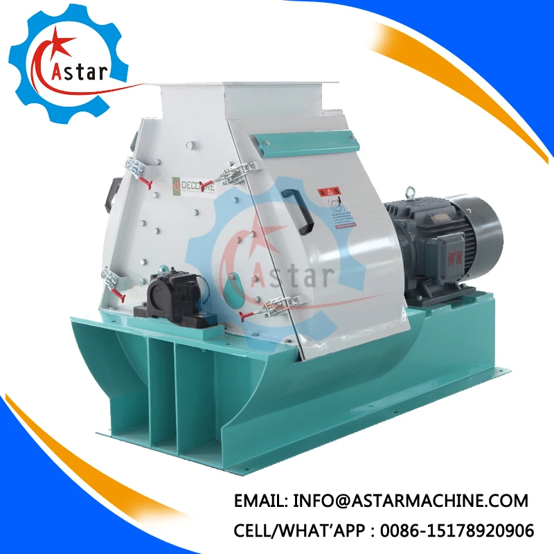 China Professional Manufacture Small Capacity Cattle Chicken Duck Poultry Feed Hammer Mill Machine For Sale