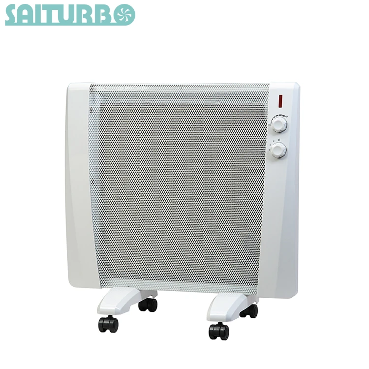 Mica Heater, Micathermic Flat-Panel Heater, Electric Space Heater, white, 1000W