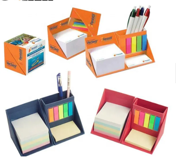 desktop memo cube sticky notes box