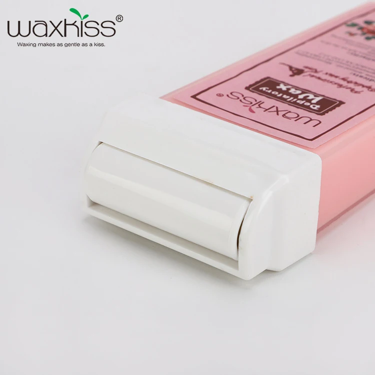 100g cartridge roll-on rose depilatory wax/natural depilatory wax/waxkiss brand cartridge wax