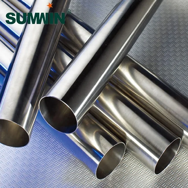 foshan manufacturer high quality 316 Stainless steel round tube  for bus decoration