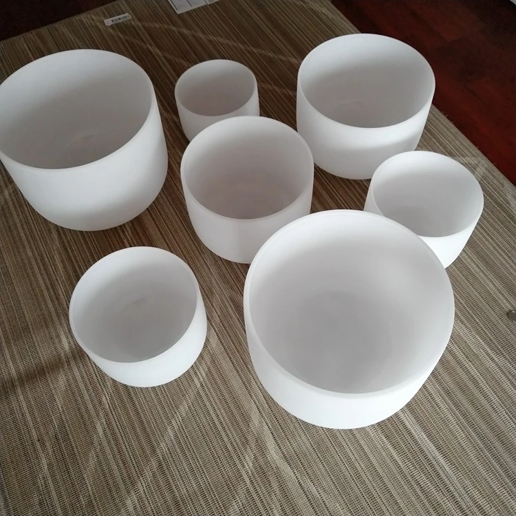 
440hz and 432 hz Crystal Singing Bowls Wholesale With All The Tones 