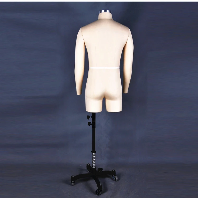 cheap wholesale adjustable size men dressmaker collapsible shoulder dress form male bust sewing mannequin for tailors