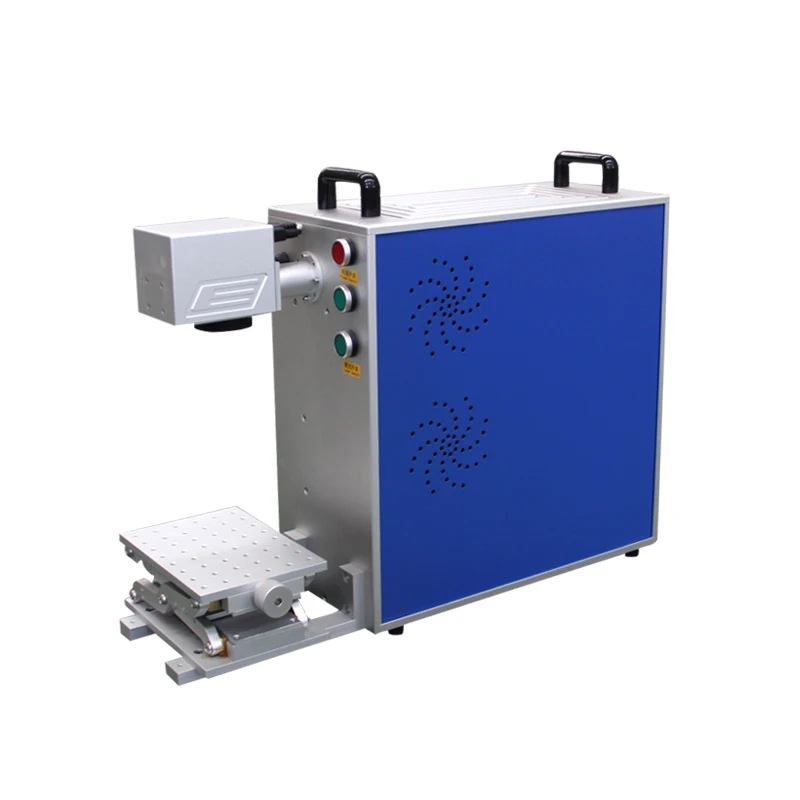 Metal laser engraving machine portable  20w 30w 50w Mopa gold metal smart color fiber  laser marking machine