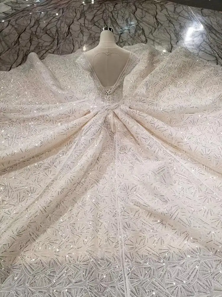 
HTL001 real high quality sexy deep v neck keyhole back wedding dress bridal gown 