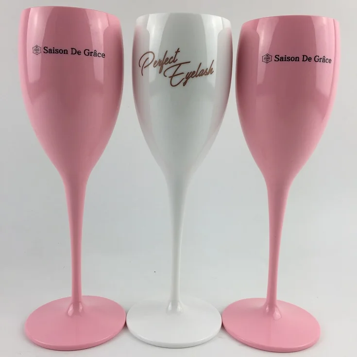 
5oz Plastic Champagne Toasting Flutes for Wedding 