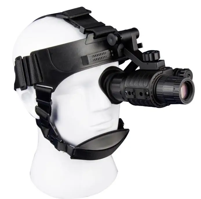 Gen2+ Head/Helmet Mounted Night Vision Monocular with Infrared and 1X night vision objective lens