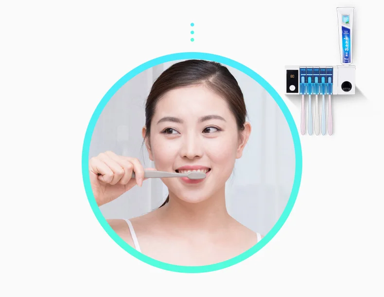 Multi-function Toothbrush Sterilizer holder B532 toothpaste dispenser drier hot sale