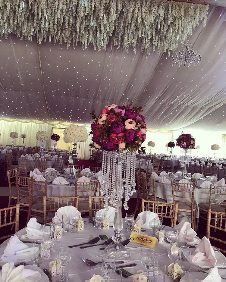 
Crystal centerpieces for wedding table/flower stand for decoration wedding centerpieces 