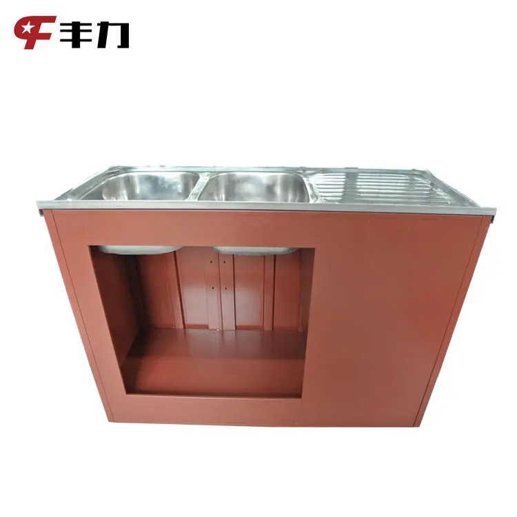 Modern Design Corner Metal Bathroom Sink Cabinet