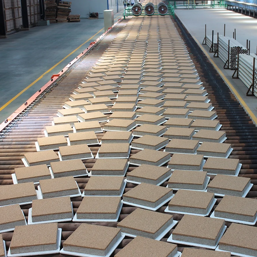 Кирпичи для пропускания воды в форме хлеба проездных дорожек