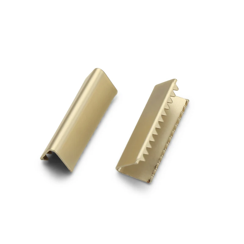 Custom Logo Brass Metal Cord End Lock Stoppers For Drawstring