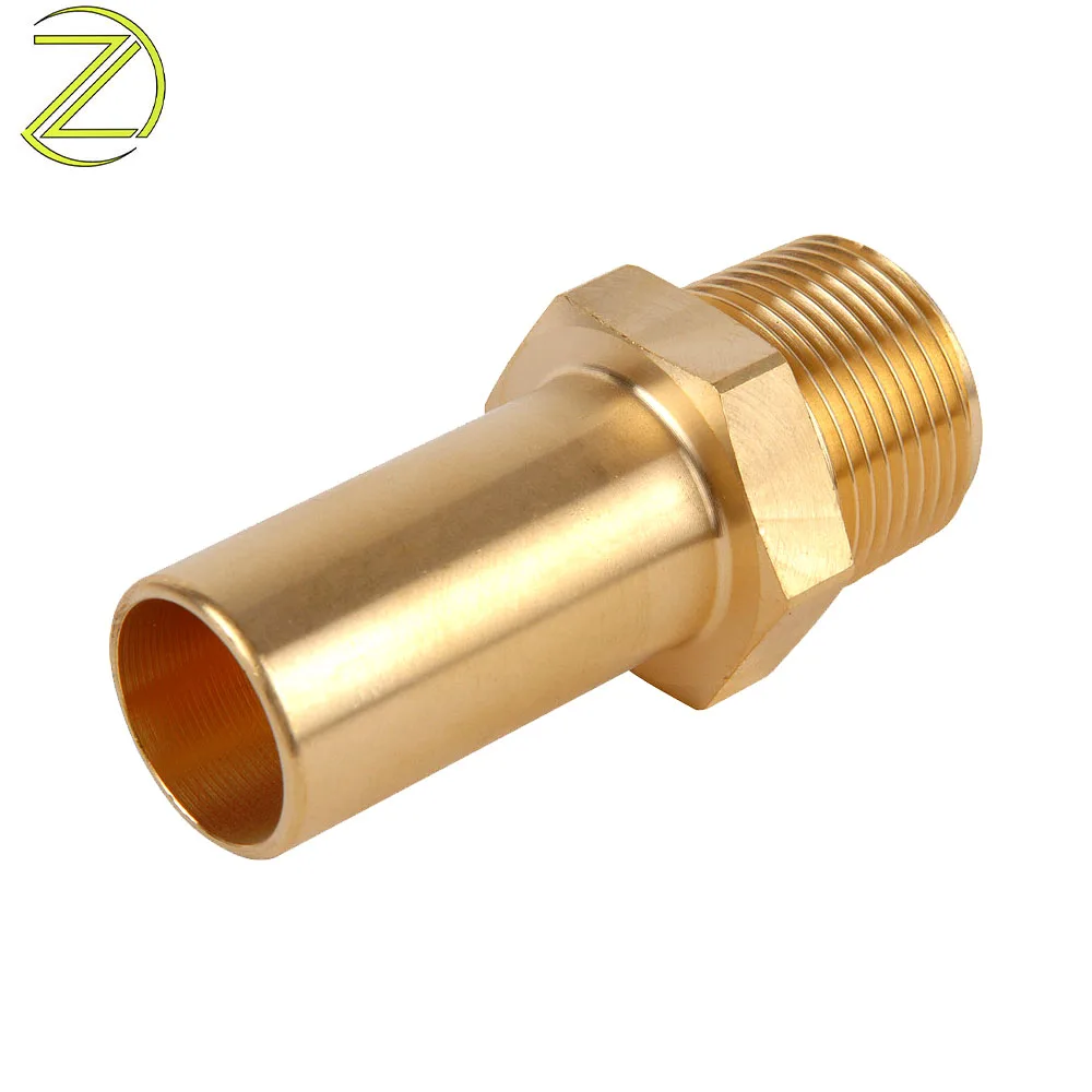 Customized Bspp Fittings Threaded Reducer Coupling Copper Nipple Hose Bullet Aluminum Steel Brass Tank Connector