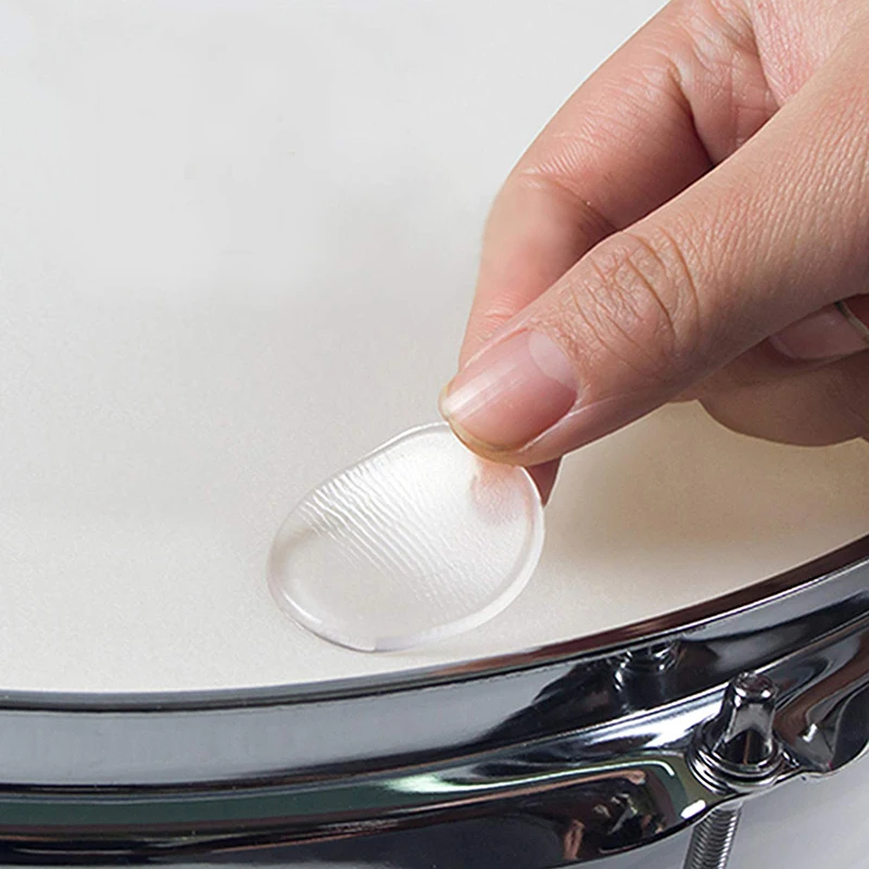 6 Pieces Drum Damper Gel Pads Silicone Drums Silencer for Drum Parts Tone Control