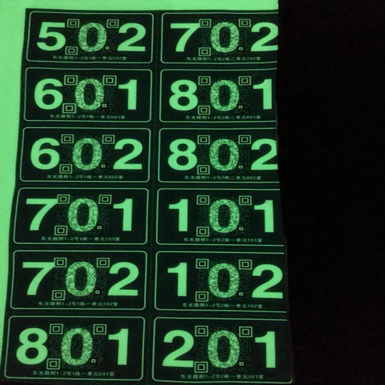 Wholesale Various Designs Accepted Glow Sign Board for Room Number and Street Number